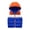 Sapphire Blue, variant on Qudderr Kids Baby Winter Hooded Vest Color Blocking down Cotton Waistcoat Boys Girls Full-Zip Warm Sleevelss Jacket 3-12Y