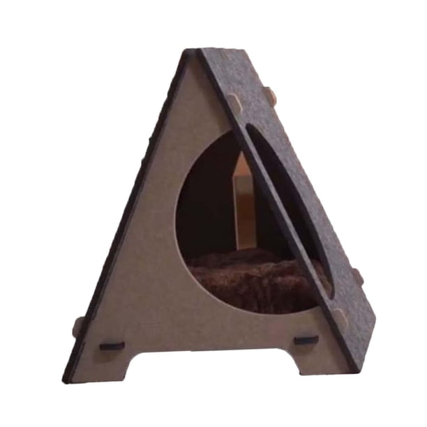 Casa para gatos, cama para gatos, accesorio para mascotas, almohadilla rascadora que evita daños en los muebles, cama oculta para gatos de