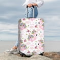 thumbnail image 5 of Salouo Flamingo And Flowers Pattern Travel Dust-proof Suitcase Cover, Softside Suitcase Protector Luggage Cover Protector for 18-32inch ,Not Included Suitcase, 5 of 8