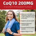 thumbnail image 5 of BEAU COQ10 Coenzyme Q10 200mg Vegetarian Capsule Promotes Cardiovascular Health Heart Health - 120Ct, 5 of 8