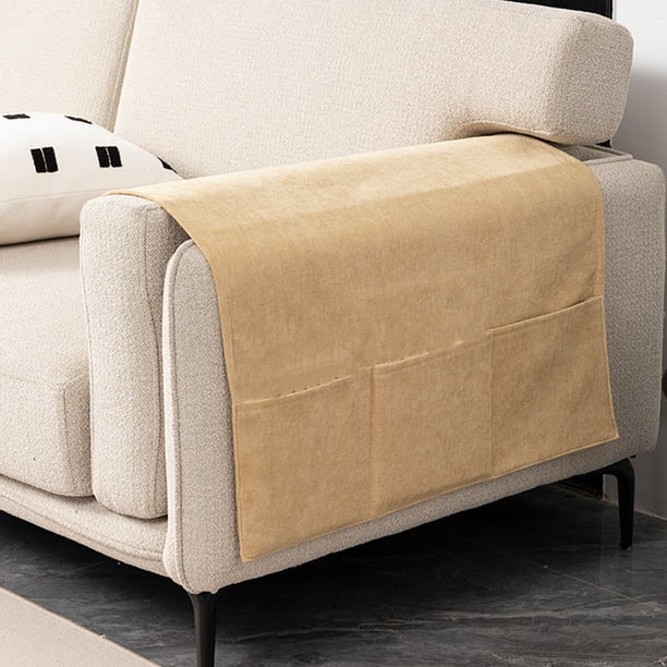 Organizador de Sillón de Tela Advancent con Bolsillos Laterales para Reposabrazos Amarillo 60*110CM