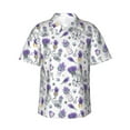 thumbnail image 2 of Picia Lavender Bicycle Gentle Cotton Regular Fit Short Sleeve Casual Hawaiian Shirt for Men-3X-Large, 2 of 9
