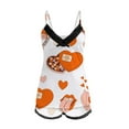 thumbnail image 3 of MKLEKYY conjunto de 2 Piezas de Camisola Corta con Estampado Sexy para Mujer, Ropa de Dormir con Encaje Sin Espalda, Lencería con Ribete, Pantalones Cortos, Traje, 3 of 4