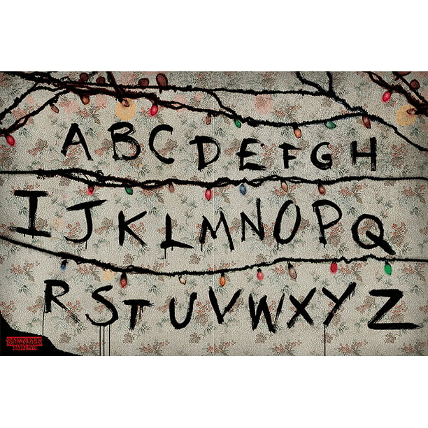 Stranger Things - Show Poster (Alphabet (Size: 36" X 24") - Walmart.com