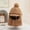 Khaki, variant on NAISIBABY Kids Winter Plush Hat, Thicken with Ear Flaps Solid Color Warm Cap Beige Free Size
