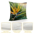 thumbnail image 4 of Orinice Bird of Paradise Flower Graphic Decorative Pillow Cover for Home Couch Living Room Bed Sofa 24x24in, 4 of 5