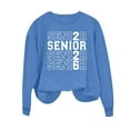 thumbnail image 5 of Oplxuo Senior 2026 Women's Loose Crewneck Sweatshirt, Letter Printed Long Sleeve Pullover Cute Graphic Casual Tee Shirts, 5 of 5