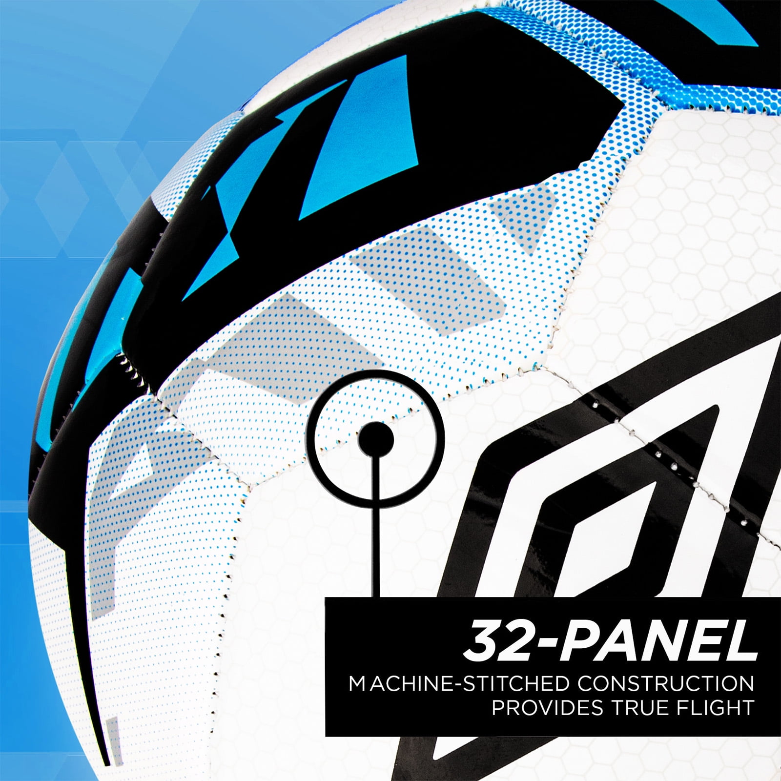 Umbro Neo Size 5 Soccer Ball for Kids 13 Years and Up, Blue