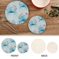 thumbnail image 4 of Crabs Blue Trivet Mats Pot Holders Cotton Woven Non-Slip Heat Resistant for Hot Pots Pans Pats for Cooking Baking Set of 2, 4 of 7