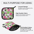 thumbnail image 3 of Yayeee Oven Mitts and Pot Holder Set of 2 Heat Resistant Kitchen Gloves Baking Hot Pad, Abstract Geometric, 3 of 5