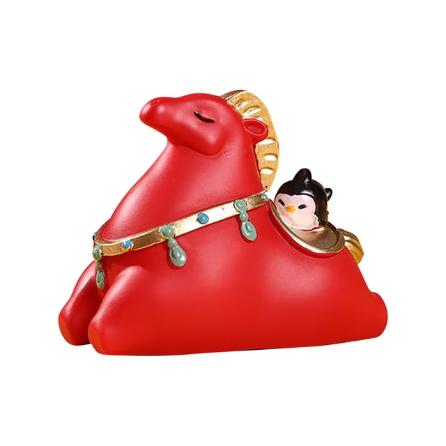Chinese Year Of Horse Resin Ornament Dynamic Steed Shape Fine Polished Resin Rounded Texture Auspicious Success Symbol Decor Party Favors For Car Dashboard Home Office Foyer Gift Decoration
