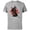 Athletic Heather, variant on The Mandalorian IG-11 Battle Ready - Short Sleeve Cotton T-Shirt for Adults - Customized-Red