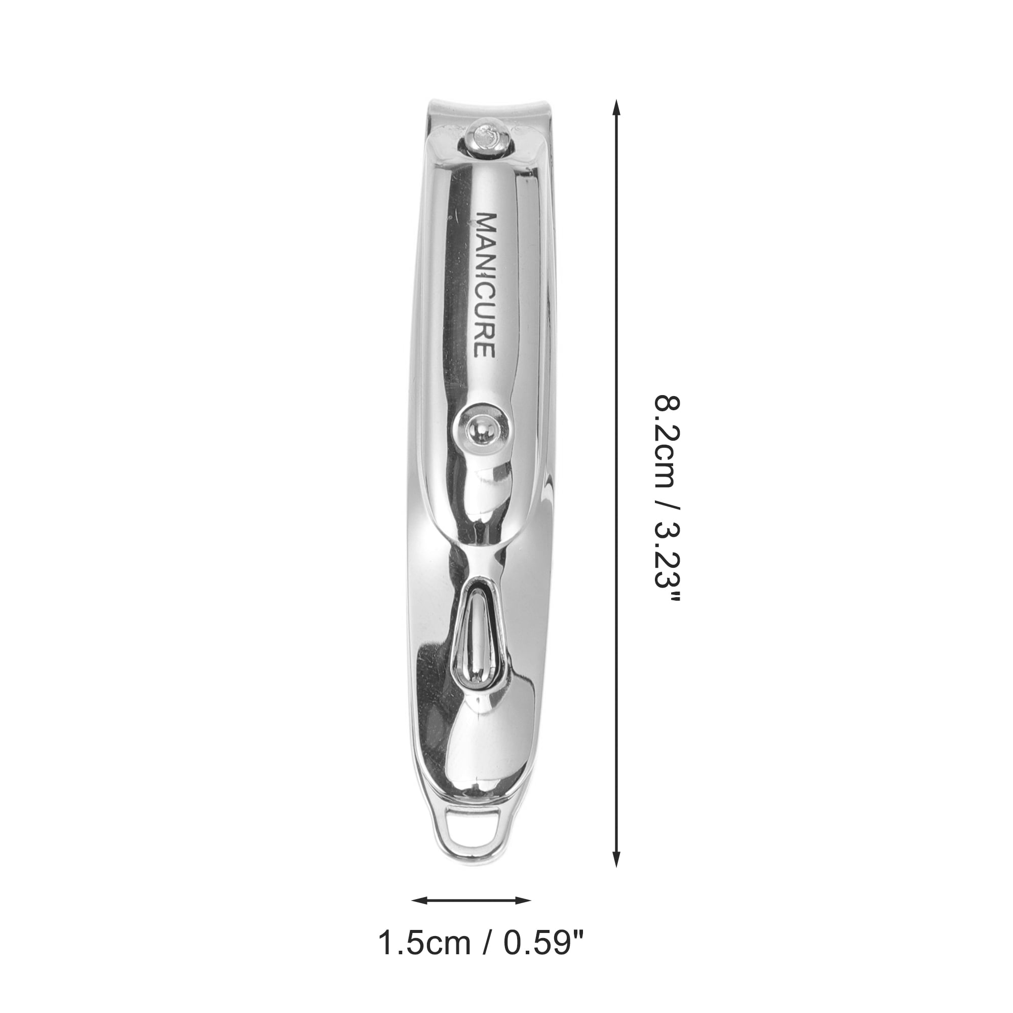 Unique Bargains 1pc Water Drip Nail Clippers for Easy Use Silver Tone 3.23"x 0.59"