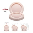 thumbnail image 6 of Smarty 7.5" Pink Vintage Round Disposable Plastic Salad Plates 120ct, 6 of 7