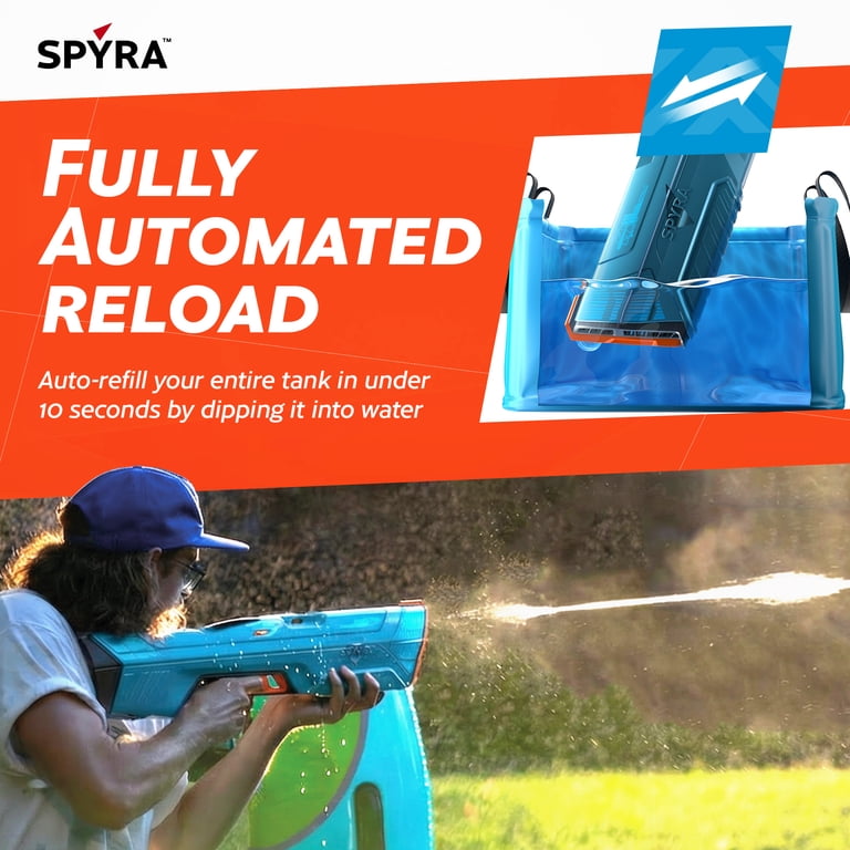 Spyra Electric Water Blaster, Outdoor Squirt Gun for Pool Games
