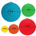 thumbnail image 3 of Set of 5 Silicone Lids,Heat Resistant, Microwave Splatter Covers, Reusable Food Suction Lids for Cups, Bowls, Plates, Pots, Pans, Skillets, Stovetops, Ovens, L, XL) BPA-Free,Multicolor, 3 of 8