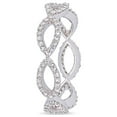 thumbnail image 5 of Gem & Harmony 1/2 Carat (Ctw) Diamond Infinity Twist Ring in 14K White Gold for Women, 5 of 7