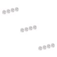 thumbnail image 3 of Maytalsory 4Pcs/Lot Rhinestone Car Tire Valve Caps Caps Shining Diamond Dustproof White Style A 3Set, 3 of 6