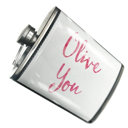 

NEONBLOND Flask Olive You Valentine s Day Pink Watercolor