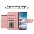 thumbnail image 2 of for Motorola Edge 40 Neo Wallet Case, Elegant Card Holder Cash Slot PU Leather Kickstand Wrist Strap Shockproof Protective Flip Women Girls Case Cover for Motorola Edge 40 Neo, Coralpink, 2 of 7