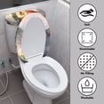 thumbnail image 3 of HELLHERO Christmas Elastic Edge Non-Slip 2 Piece with Fits All Toilet Shapes Toilet Seat Protector Toilet Lid Seat Cover Set Washable, 3 of 5