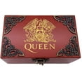 thumbnail image 2 of Queen Jewelry Music Box with Mirror & Retro Lock Carved Wood Musical Box Wind up Gift Box Play Bohemian Rhapsody,Gold Movement, 2 of 5