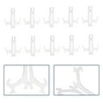 thumbnail image 2 of 10pcs Plastic Display Stand Plate Holders Easel Bowl Dish Holder Picture Frame Photo Display Rack Home Decor 8inch Clear, 2 of 9