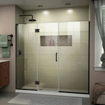 DreamLine D3251472L-09 Shower Door 63-63.5" W x 72" H Satin Black