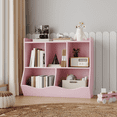 thumbnail image 2 of Yiwa Children’s Toy Shelf, Organizer with Storage Cubbies and Bookshelf for Girls’ Nursery or Living Room, 2 of 9