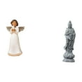 thumbnail image 1 of Conjunto de figuras de ángeles en resina con estatua, escultura coleccionable y obra de arte de Guan Yin, elaboradas en resina y piedra, ideales para, 1 of 8