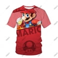thumbnail image 2 of Anime japonés 2023 Super Mario 3d Casual deportes camiseta niños impreso moda manga corta camisa juego de rol Hip Hop Shir100 heqiyong CONDUJO, 2 of 2