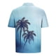 thumbnail image 5 of Blusa y camisa de manga corta con cuello vuelto para hombre, informal, de moda, de color liso, con botones, solapa y hebilla de gancho, camiseta de manga corta de poliéster para hombre., 5 of 5