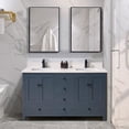 thumbnail image 2 of Altair Design 61 in. Stone effects Vanity Top in Milano White with White Sink, 2 of 8