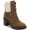 Medium Brown Suede, variant on Marc Fisher Womens Lansly Faux Fur Lug Sole Lace-Up Boot