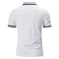 thumbnail image 4 of Fashion Business Shirts for Mens Plus Size Color-block Top Rose Embroidery Short Sleeve Lapel Casual Daily Shirt Top/shirt Blouse Save to 65% off!, 4 of 4