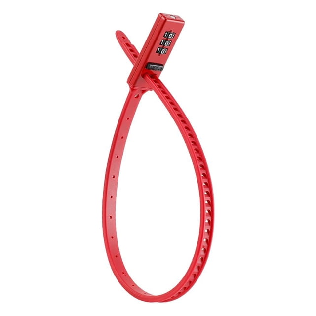 Secure & Versatile Bike Lock: Adjustable Cable Lock with 3-Digit Combination!