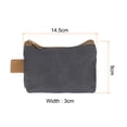 thumbnail image 2 of Tool Pouch Bag 14.5cm x 3cm x 9cm Oxford Organizer with Zipper, Grey, 2 of 6