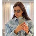 thumbnail image 2 of Miu Miu Sunglasses MU 54YS Gold Light Grey 5AK3/0B Logo Women AUTHENTIC, 2 of 6