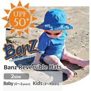 Baby Banz KHRBRT Uv Blue Sea Turtle Reversible Hat Ages - 2-5 Years