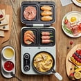 thumbnail image 4 of Bear All-in-1 Breakfast Station with Sandwich/Bread/Egg/Waffle/Hamburger Maker, Soup/Milk/Congee Boiler - Green, 4 of 6