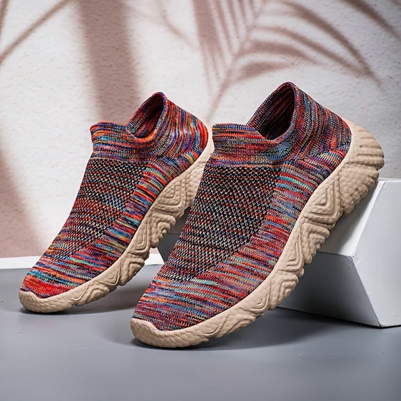 Trendy And Stylish Casual Sports Shoes, Breathable And Lightweight Running Shoes, Rainbow Mixed Camouflage Shoes for Men
