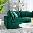 thumbnail image 5 of Loveseat Sofa, Velvet, Green, Modern Contemporary Urban Design, Living Lounge Room Hotel Lobby Hospitality, 5 of 8