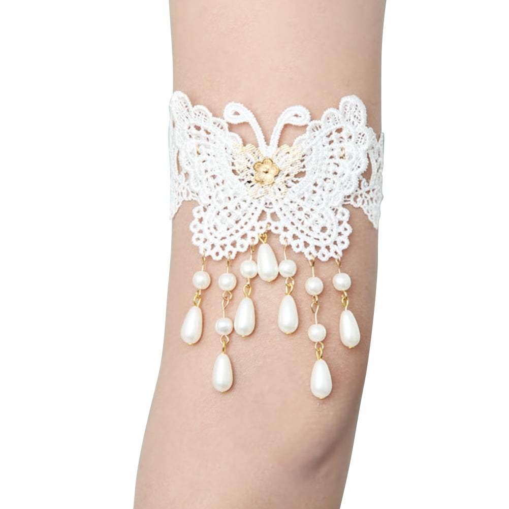 Armband Lace Armband Wedding Accessories with Pearls for Brides or