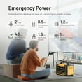thumbnail image 2 of Enyopro 1000W Portable Power Station, Triple Charging Mode - Solar/Car/Wall, 120V AC Outdoor Emergency Power Supply with Safety Protection for Camping Disaster Relief Backup Battery, 2 of 10