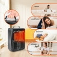 thumbnail image 4 of BEYOND HEAT Milkhouse Space Heater, 1300W/1500W Heater with Thermostat, 3 Heat Settings, Safe and Quiet Heater for Garage Workshop Warehouse, Black, 4 of 6
