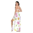 thumbnail image 3 of FORMRS Womens Beach Sarong Semi-Sheer Bikini Wrap Skirt Swimsuit Cover-ups, Colorful Easter Eggs, 3 of 7