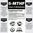 thumbnail image 5 of Fresh Nutrition L Methylfolate Supplement 15mg Methyl Folate - DNA Verified for Max Potency 60, 5 of 7