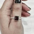 thumbnail image 4 of Natural Garnet Ring, Rough Garnet Gemstone Ring, January Birthstone, Twisted Wire Band, 925 Sterling Silver, Womens Ring, Christmas, Thanksgiving, Handmade, Statement Jewelry, Rough Gemstone Jewelry, 4 of 5
