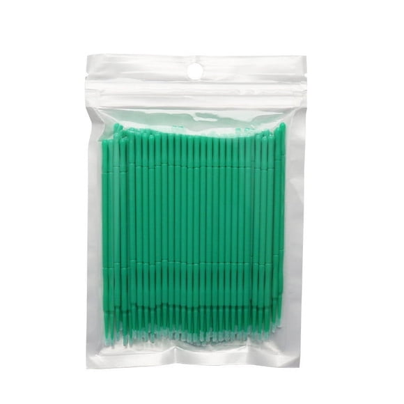 Fiudx Hisopos para Pestañas, Herramienta de Maquillaje de Precisión Lashmate, Aplicador de Punta Suave Brushpro, Mango Ajustable Groomease, Uso En Salones de Belleza, Hogar y Viajes. Incluye 100 Hiso