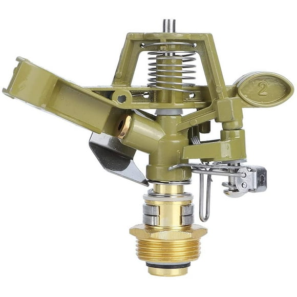 G3/4inch Sprinkler Irrigation Watering Tool-Aluminium Alloy Garden Lawn Rocker Arm Irrigation Nozzle Water Spray Sprinkler Head
